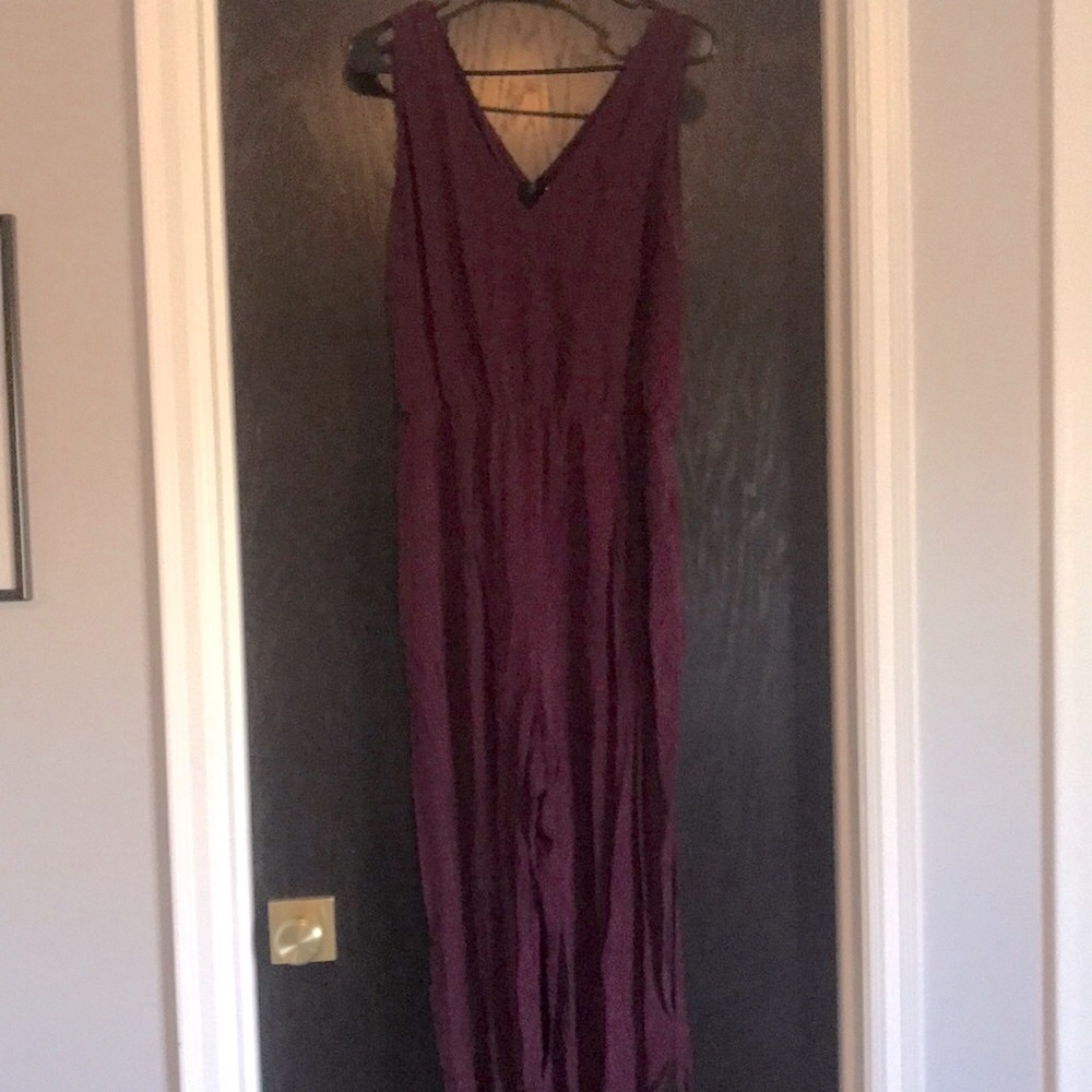 Jewel tone wide leg jumpsuit GAP